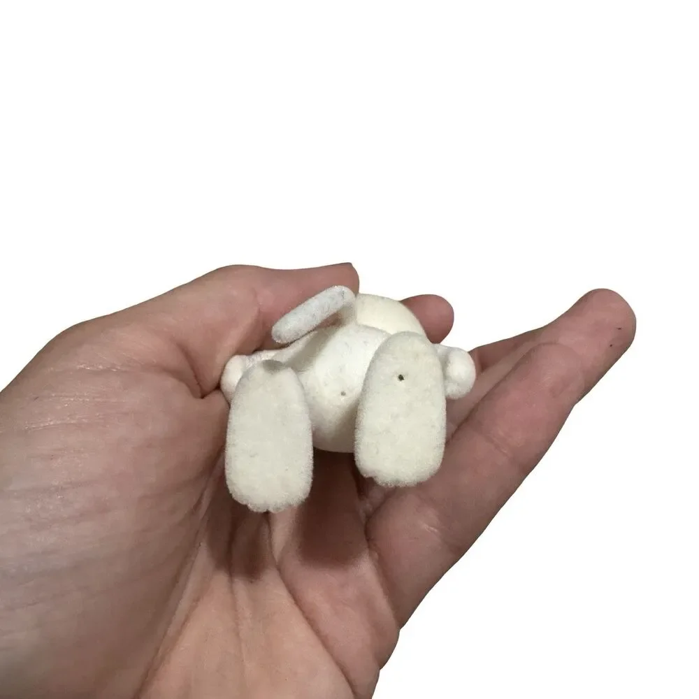 Calico Critters Loose White Cat Fuzzy Face Tail Figure No Clothes